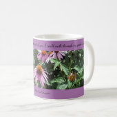 Conflowers violets Pensées de vous Café Mug (Devant droit)
