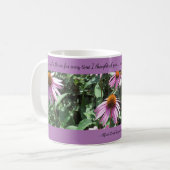 Conflowers violets Pensées de vous Café Mug (Devant gauche)