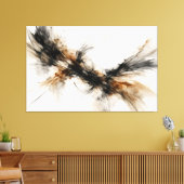 Confluence in Umber Canvas Afdruk (Insitu (Woonkamer))