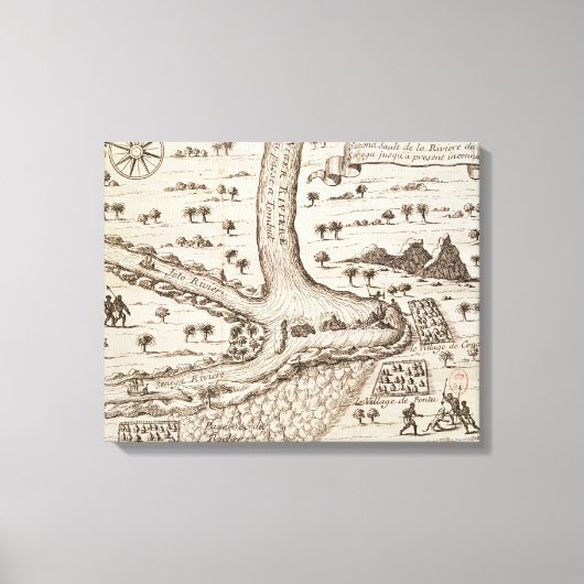 Confluence of the Niger Canvas Afdruk (Voorkant)