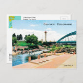 Confluence Park, Cherry Creek-South Platte, Denver Briefkaart (Voorkant / Achterkant)
