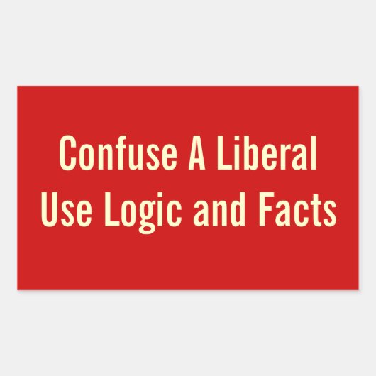 Confondre Un Autocollant Libéral (Devant)