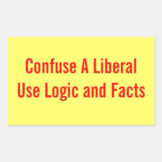 Confondre Un Autocollant Libéral (Devant)