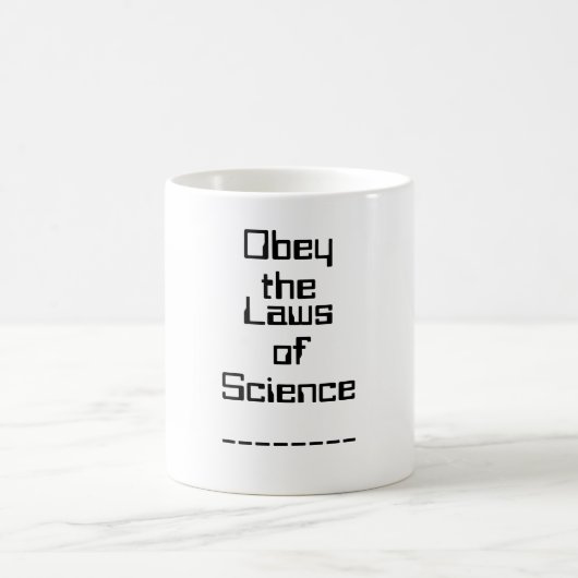 Conformez-vous aux lois de la tasse de la Science (Centre)