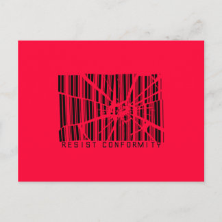 Conformiteit weerstaan briefkaart