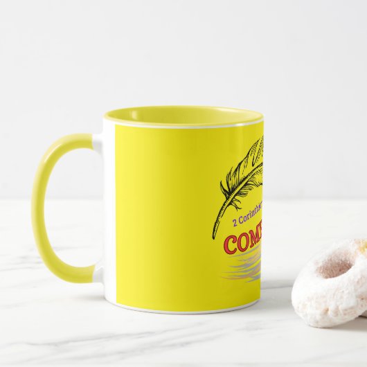 Confort ( 2 Corinthiens 1 : 3 ) Mug & Cup (Avec donut)