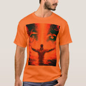 Confort classique : T-Shirt à cravate pour hommes (Devant)