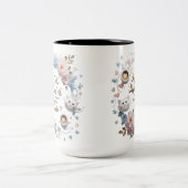 Confort de chat Mug à deux tons - 15 oz Meow en co (Centre)