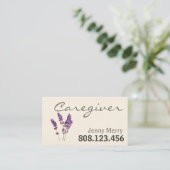 Confort de lavande : Cartes de visite aidants (Debout devant)