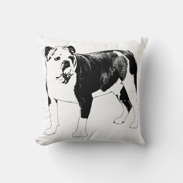 Confort du week-end, Coussin de chien graphique (Recto)