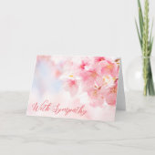 Confort en floraison - Carte de sympathie blanche (Devant)