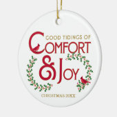 Confort et joie Cardinal Rouge Ornement personnali (Gauche)