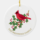 Confort et joie Cardinal Rouge Ornement personnali (Dos)