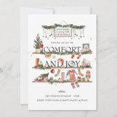 Confort et joie | Carte de vacances de Noël (Devant)