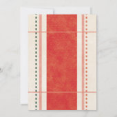 Confort et joie Carte photo en tissu de Noël (Dos)