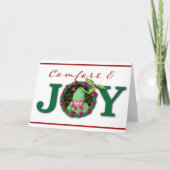 Confort et joie Noël Carte photo (Devant)