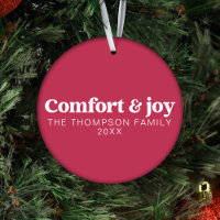 Confort & Joie Moderne minimaliste Pink Noël