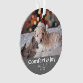 Confort & Joie Photo et nom Noël moderne (devant)