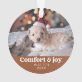 Confort & Joie Photo et nom Noël moderne (dos)