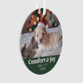 Confort & Joie Photo et nom Noël moderne (devant)