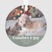 Confort & Joie Photo et nom Noël moderne (dos)