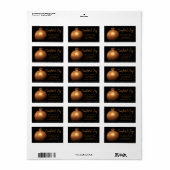 Confort & Joy étiquette d'ornement doré (Feuille entière)