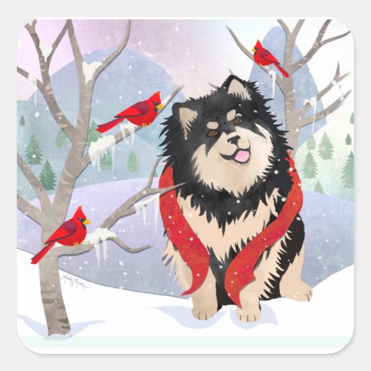 CONFORT & JOY stickers Lapphund finlandais (Devant)