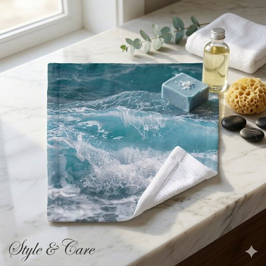 Confort Vague Océan Bleu Profond