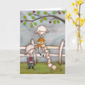 Confortable et Douillet - Carte d'Anniversaire (Fleur jaune)