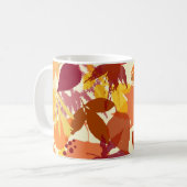 Confortable Feuilles d'automne Motif Mug (Devant gauche)