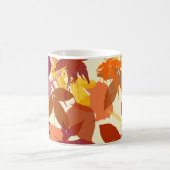 Confortable Feuilles d'automne Motif Mug (Centre)