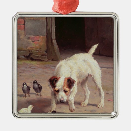 Confrontatie Metalen Ornament (Voorkant)