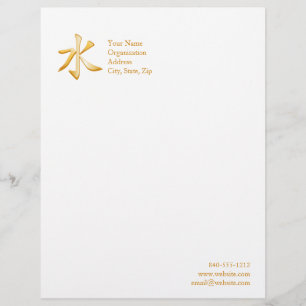 Confuciaans symbool persoonlijk briefhoofd