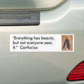 Confucius 1 bumpersticker (Op auto)