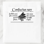 CONFUCIUS DIRE : ... autocollants (Sac)