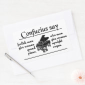 CONFUCIUS DIRE : ... autocollants (Enveloppe)