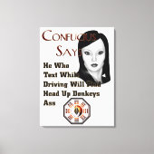 Confucius Dit Impression De Toile (Recto)