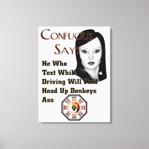 Confucius Dit Impression De Toile