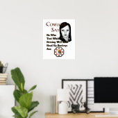 Confucius Dit Poster Mur (Bureau à domicile)