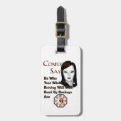 Confucius Says Bagagelabel (Voorkant verticaal)