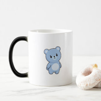 Confused Bear Minimal Kawaii Style Magische Mok