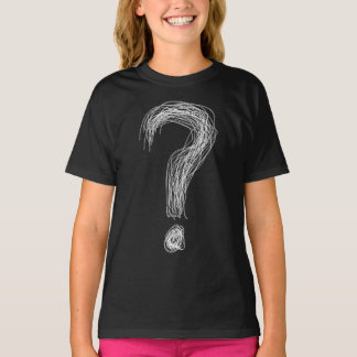 Confused Scribble Question Mark Chaos Overthinking T-shirt