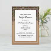 Confusion Chocolat Baby shower doux Invitation (Debout devant)