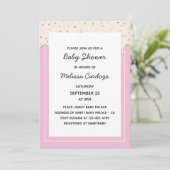 Confusion Chocolat Baby shower sucré Invitation (Debout devant)