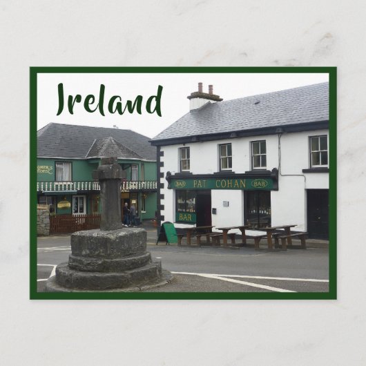 Cong (stil Man) Village Square met tekst Briefkaart (Voorkant)