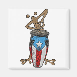 Conga Coqui Taino Magneet