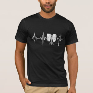 Conga drum - Conga drummer hartslag T-shirt