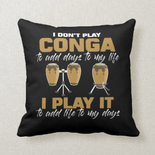 Conga drum Cuba Music tumbadora Drummer Kussen