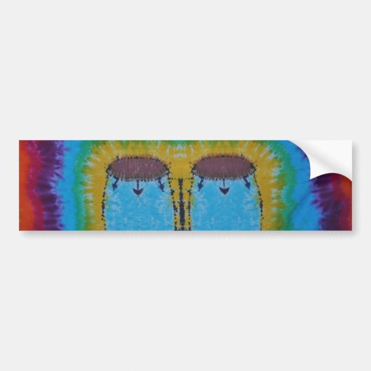 Conga Drum Tie Dye Bumpersticker (Voorkant)