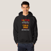 Conga Drummer Drumming Joke Graphic Hoodie (Voorkant volledig)